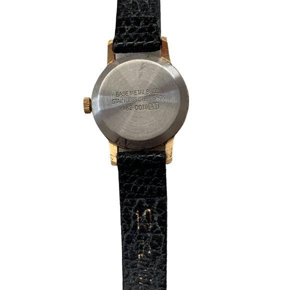 Lorus Watch Women Gold Tone Round Dial Adjustable Faux Leath Band Needs Battery - Picture 7 of 7